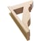 Ekena Millwork 8-in W x 24-in D x 36-in H Funston Slat Rough Cedar Woodgrain TimberThane Outlooker, Primed Tan OUTUR080X24X36FST24RCPR - alternate 3